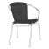 Bolero zwarte wickerstoelen met aluminium frame (set van 4) Bolero zwarte wickerstoelen met aluminium frame (set van 4)