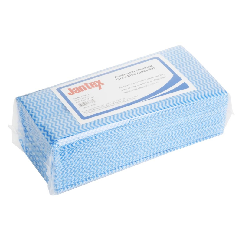 Jantex schoonmaakdoek voor de badkamer blauw (pack van 50) Jantex schoonmaakdoek voor de badkamer blauw (pack van 50)