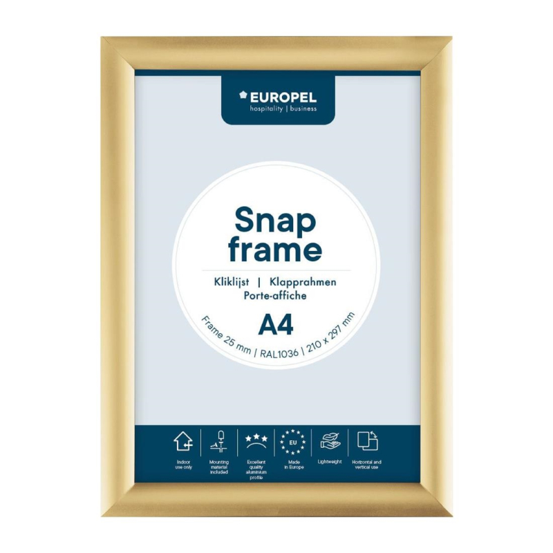 Europel kliklijst a4 25mm goud Europel kliklijst a4 25mm goud