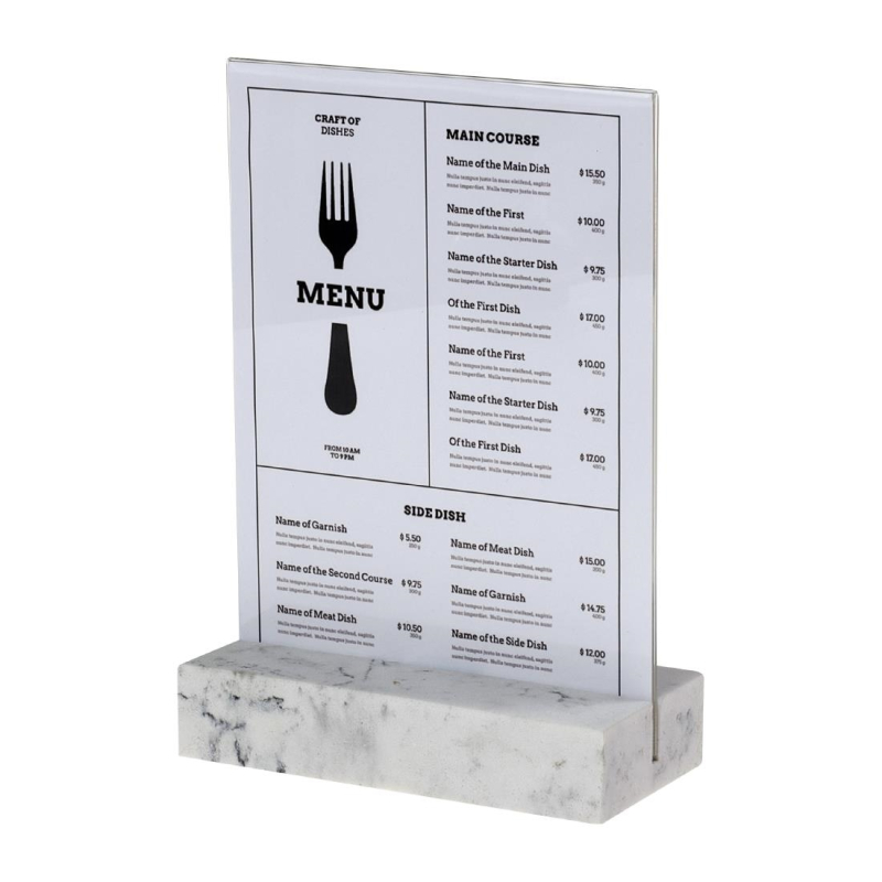 Europel bordenhouder a5 polystone wit Europel bordenhouder a5 polystone wit