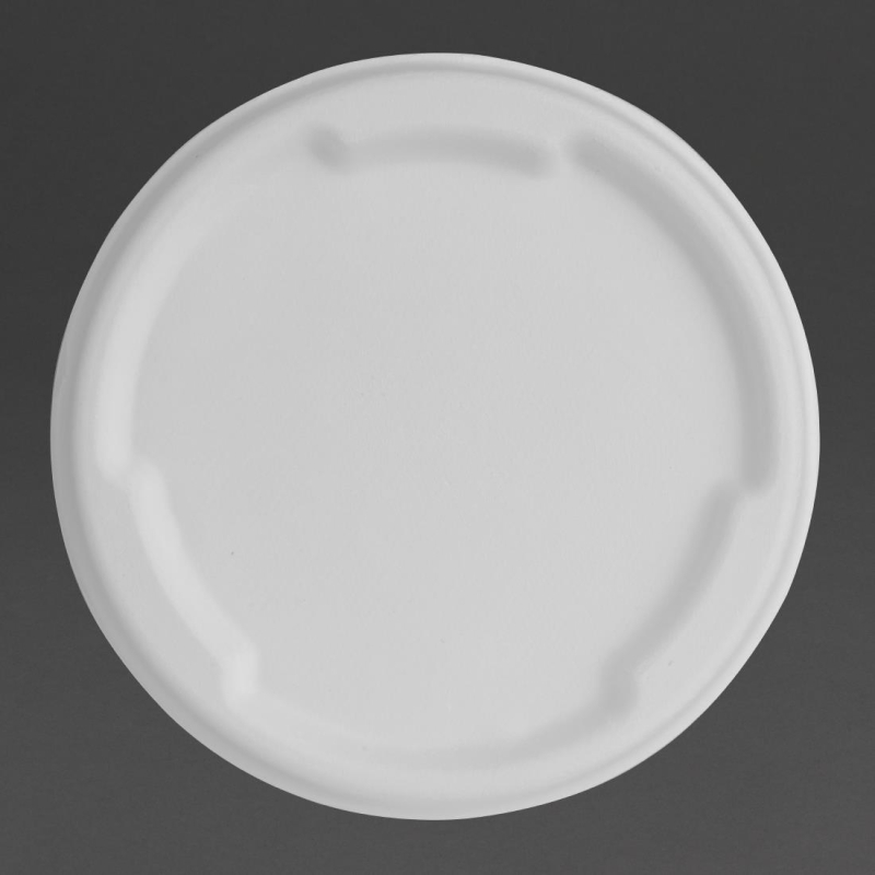 Fiesta composteerbare bagasse deksels voor 400/500ml kom basissen (pakket van 50) Fiesta composteerbare bagasse deksels voor 400/500ml kom basissen (pakket van 50)