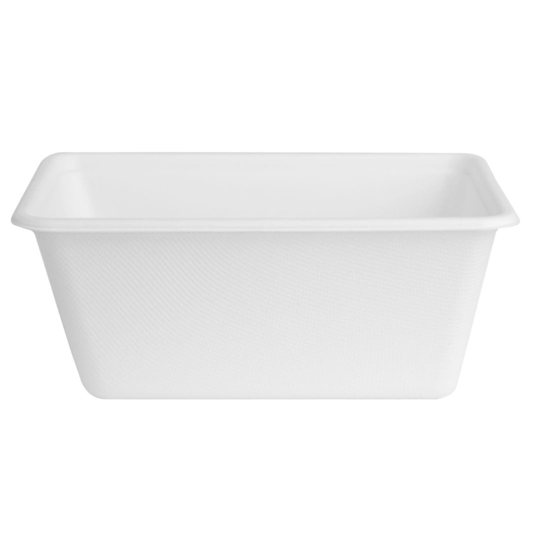 Fiesta composteerbare bagasse voedselcontainer bases 1000ml (pakket van 100) Fiesta composteerbare bagasse voedselcontainer bases 1000ml (pakket van 100)