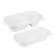 Fiesta composteerbare bagasse ovale 2-compartimenten container 900ml (pakket van 100) Fiesta composteerbare bagasse ovale 2-compartimenten container 900ml (pakket van 100)