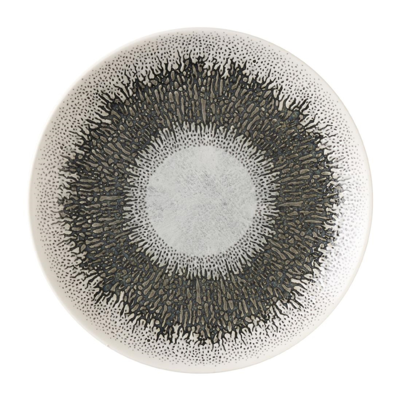 Churchill Studio Prints Fusion Black Evolve coupe bord 16.5 cm pak van 12 Churchill Studio Prints Fusion Black Evolve coupe bord 16.5 cm pak van 12