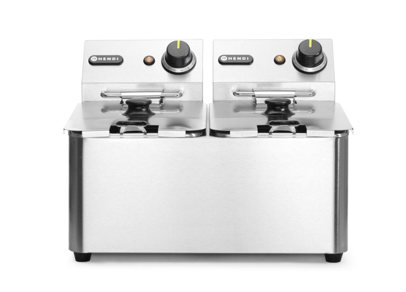 Friteuse Kitchen Line - 2x4L, HENDI, Kitchen Line, 8L, 230V/6000W, 470x380x(H)315mm Friteuse Kitchen Line - 2x4L, HENDI, Kitchen Line, 8L, 230V/6000W, 470x380x(H)315mm