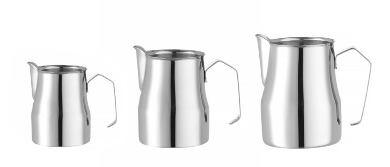 Melkkan met V-vormige schenktuit, HENDI, 0,45L, ⌀75x(H)111mm Melkkan met V-vormige schenktuit, HENDI, 0,45L, ⌀75x(H)111mm