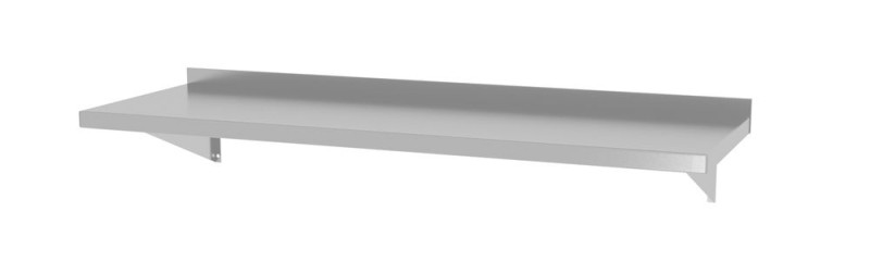 Wandplank met 2 bevestigingsbeugels, HENDI, 1400x300x(H)250mm Wandplank met 2 bevestigingsbeugels, HENDI, 1400x300x(H)250mm