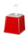 Sausdispenser met pomp, HENDI, 2,5L, Rood, 230x210x(H)327mm Sausdispenser met pomp, HENDI, 2,5L, Rood, 230x210x(H)327mm