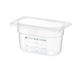 Container GN 1/9, Hendi, GN 1/9, 0,6l, Transparant, 176x108x(h)65mm Container GN 1/9, Hendi, GN 1/9, 0,6l, Transparant, 176x108x(h)65mm