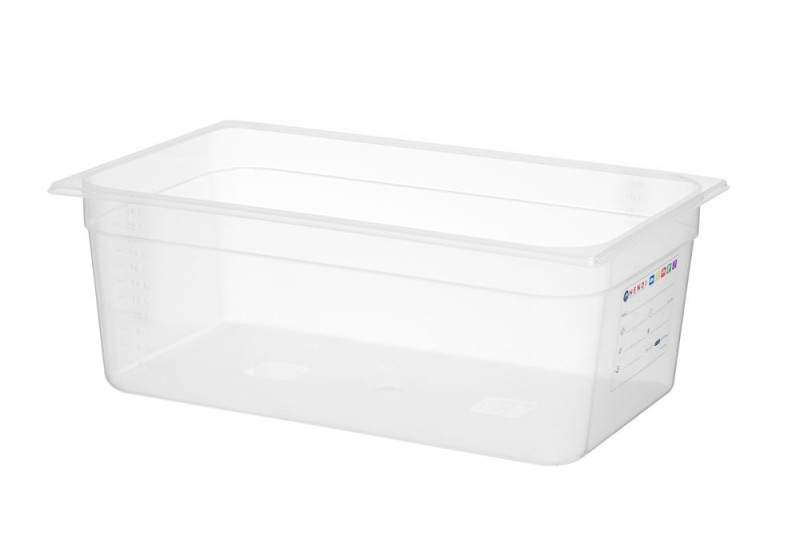 Container GN 1/1, HENDI, GN 1/1, 28L, Transparant, 530x325x(H)200mm Container GN 1/1, HENDI, GN 1/1, 28L, Transparant, 530x325x(H)200mm