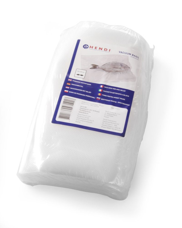 Vacuümverpakkingszakken met reliëf, HENDI, 100 st., 200x300mm Vacuümverpakkingszakken met reliëf, HENDI, 100 st., 200x300mm