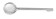 Schuimspaan, HENDI, Kitchen Line, ⌀90x310mm Schuimspaan, HENDI, Kitchen Line, ⌀90x310mm