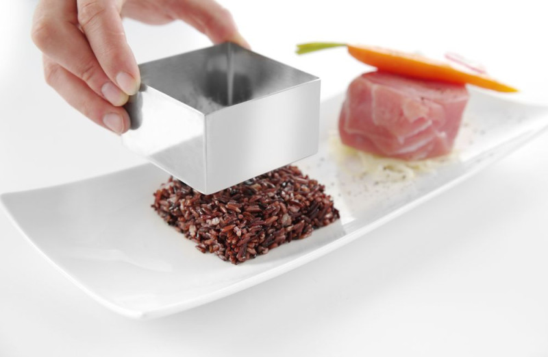 Voedselring en duwer vierkant, HENDI, duwer, 63x63x(H)55mm Voedselring en duwer vierkant, HENDI, duwer, 63x63x(H)55mm