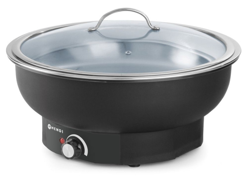 Chafing dish elektrisch Tesino, HENDI, Kitchen Line, 6,8L, 230V/500W, ⌀405x(H)240mm Chafing dish elektrisch Tesino, HENDI, Kitchen Line, 6,8L, 230V/500W, ⌀405x(H)240mm