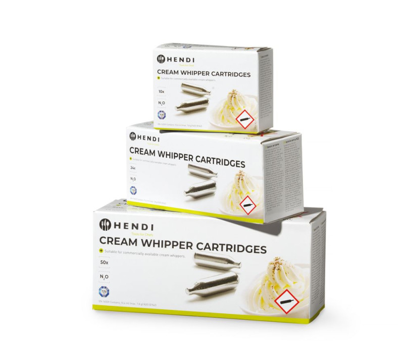 Slagroompatronen, HENDI, 50 st Slagroompatronen, HENDI, 50 st