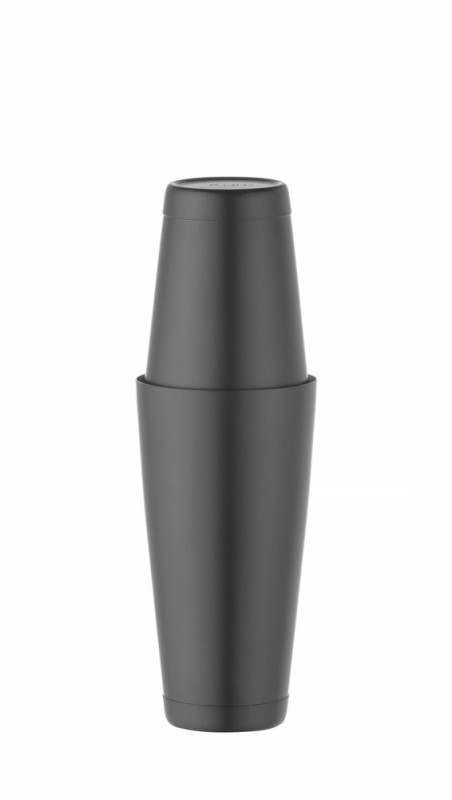 Tin-on-Tin Boston shaker, BarUp, 0,8L, Zwart, ⌀90mm Tin-on-Tin Boston shaker, BarUp, 0,8L, Zwart, ⌀90mm