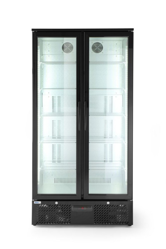 Backbar koelkast met dubbele deuren, Arktic, 477L, Zwart, 220-240V/365W, 900x530x(H)1820mm Backbar koelkast met dubbele deuren, Arktic, 477L, Zwart, 220-240V/365W, 900x530x(H)1820mm