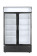 Backbar koelkast met lichtbak, dubbele deur, Arktic, 512L, Zwart, 220-240V/510W, 1120x585x(H)1900mm Backbar koelkast met lichtbak, dubbele deur, Arktic, 512L, Zwart, 220-240V/510W, 1120x585x(H)1900mm