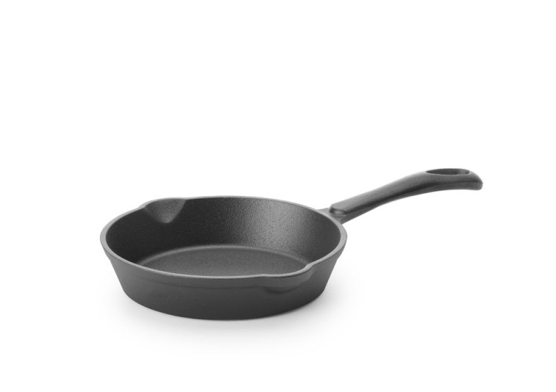 Gietijzeren Skillet, HENDI, Zwart, ⌀200x(H)40mm Gietijzeren Skillet, HENDI, Zwart, ⌀200x(H)40mm