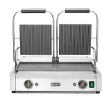 Contactgrill - Dubbele Versie, Hendi, Boven Geribd, Onder Glad, 230v/3600w, 570x395x(h)510mm Contactgrill - Dubbele Versie, Hendi, Boven Geribd, Onder Glad, 230v/3600w, 570x395x(h)510mm