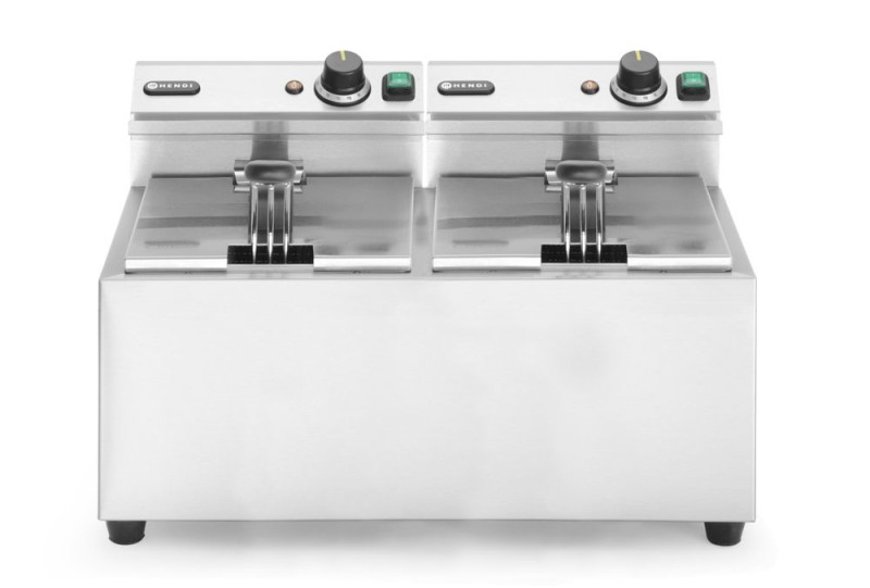 Friteuse Profi Line - 2 x 8 L, HENDI, Profi Line, 16L, 230V/7000W, 605x460x(H)369mm Friteuse Profi Line - 2 x 8 L, HENDI, Profi Line, 16L, 230V/7000W, 605x460x(H)369mm