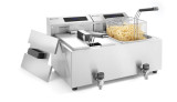 Friteuse Profi Line Met Aftapkraan Digitaal - 2 x 8 l, Hendi, Profi Line, 16l, 230v/7000w, 605x515x(h)350mm Friteuse Profi Line Met Aftapkraan Digitaal - 2 x 8 l, Hendi, Profi Line, 16l, 230v/7000w, 605x515x(h)350mm