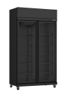 Koelkast 2 Glasdeuren Zwart Irm-770r BL